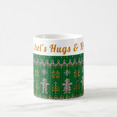 Mug Doux moche confortable personnalisé | Hugs et caca (Centre)