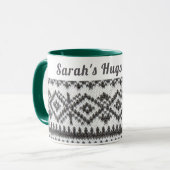 Mug Doux moche confortable personnalisé | Hugs et caca (Devant gauche)