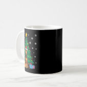 Mug Doux moche Xmas Tree Lights Irish Wolfhound Chien (Devant gauche)