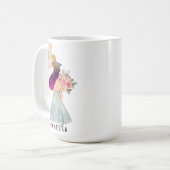 Mug Doux Peau claire Purple Haired Girl Graduation (Devant gauche)