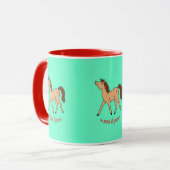 Mug Doux Pony Avec Sois Toi-Même Citation (Devant gauche)