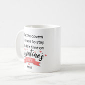 Mug Doux, rose, rimes du poème de la Saint Valentin (Devant gauche)