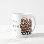 Mug Douze batteurs battant Noël 11oz capricieux (Devant droit)
