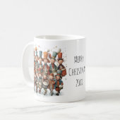 Mug Douze batteurs battant Noël 11oz capricieux (Devant gauche)