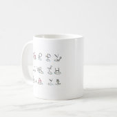 Mug Douze Étapes Joyeux Anniversaire (Devant gauche)