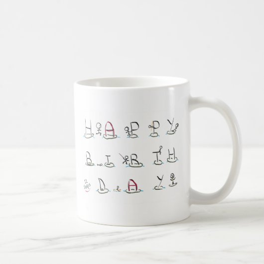 Mug Douze Étapes Joyeux Anniversaire (Droite)
