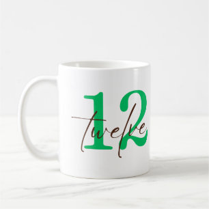 Mug Douzième anniversaire (12 ans) avec personnalisati