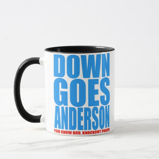 Mug Down Goes Anderson (Gauche)