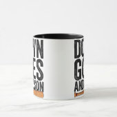 Mug DOWN GOLF ANDERSON FUNNY BASEBALL cadeau ANDERSON (Centre)