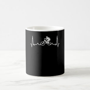 Mug Downhill Heartbeat Mountain Biker Don Funny