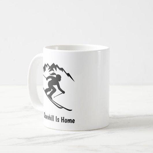 Mug "Downhill Is Home" (Devant gauche)