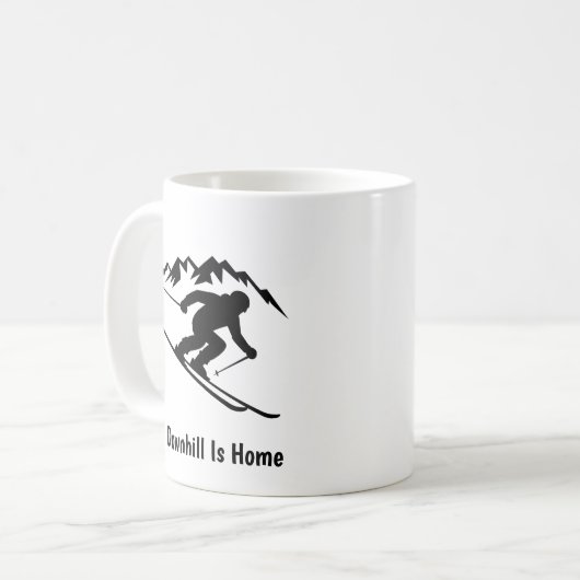 Mug "Downhill Is Home" (Devant gauche)