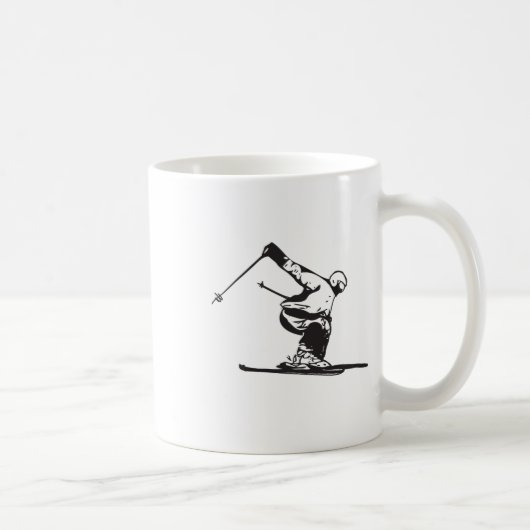 Mug Downhill Skiing Skier  (Droite)