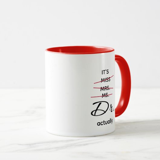 Mug Dr. En fait Red (Devant droit)
