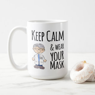 Mug Dr Fauci Restez Calme Portez Votre Masque Lavez-Vo