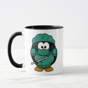 Mug Dr. Penguin Cartoon médicale