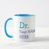 Mug Dr personnalisé (Votre nom) Café de doctorat (Gauche)