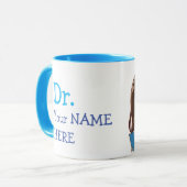 Mug Dr personnalisé (Votre nom) Café de doctorat (Devant gauche)