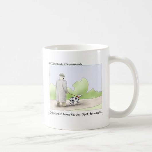 Mug Dr Roarshach Dons de dessin animé, Tee - shirts et (Droite)