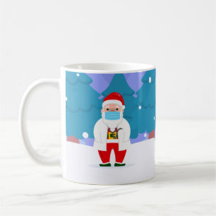 Mug dr santa claus covid masque de noël