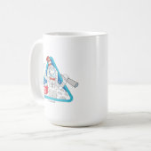 Mug Dr Seuss | Cat in the Moon Outer Space Graphic (Devant gauche)