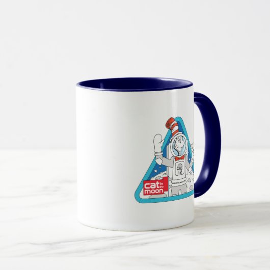 Mug Dr Seuss | Cat in the Moon Outer Space Graphic (Devant droit)
