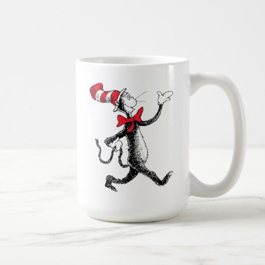 Mug Dr Seuss | Chat dans la marche des chats Casquette (Droite)