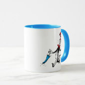 Mug Dr Seuss | Chat dans la marche des parapluies Casq (Devant droit)