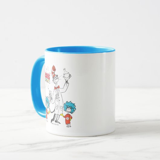Mug Dr Seuss | Chat dans la science de la sécurité Cas (Devant gauche)