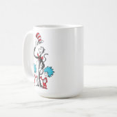 Mug Dr Seuss | Chat dans le Casquette, Chose un & Chos (Devant gauche)