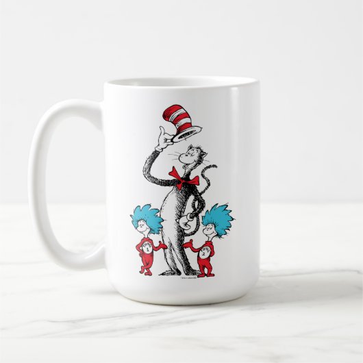 Mug Dr Seuss | Chat dans le Casquette, Chose un & Chos (Gauche)