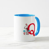 Mug Dr. Seuss Chat dans le Casquette, Chose Un Monogra (Devant droit)
