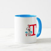 Mug Dr. Seuss Chat dans le Casquette, Chose Un Monogra (Devant droit)