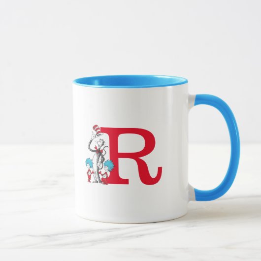Mug Dr. Seuss Chat dans le Casquette, Chose Un Monogra (Droite)