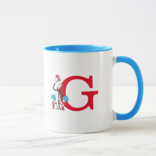 Mug Dr. Seuss Chat dans le Casquette, Chose Un Monogra