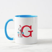 Mug Dr. Seuss Chat dans le Casquette, Chose Un Monogra (Gauche)