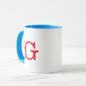 Mug Dr. Seuss Chat dans le Casquette, Chose Un Monogra (Devant gauche)