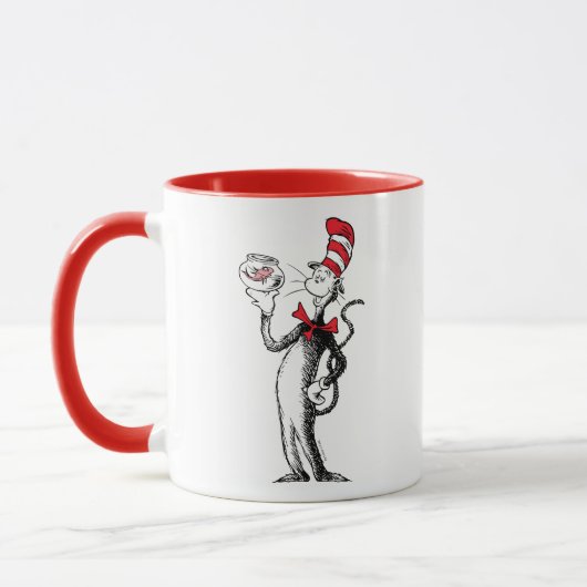 Mug Dr Seuss | Chat dans le Casquette & Krinklebine (Gauche)