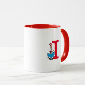 Mug Dr. Seuss Chat dans le Casquette - Lecture Monogra (Devant droit)