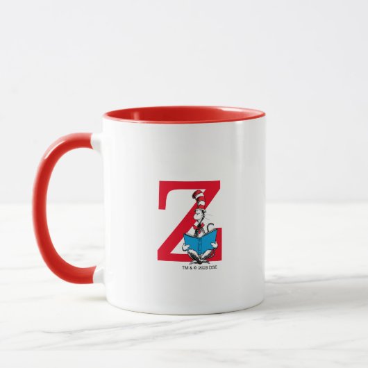 Mug Dr. Seuss Chat dans le Casquette - Lecture Monogra (Gauche)