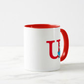 Mug Dr. Seuss Chat dans le Casquette - Lecture Monogra (Devant droit)