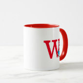 Mug Dr. Seuss Chat dans le Casquette - Lecture Monogra (Devant droit)