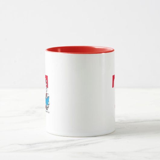 Mug Dr. Seuss Chat dans le Casquette - Lecture Monogra (Centre)