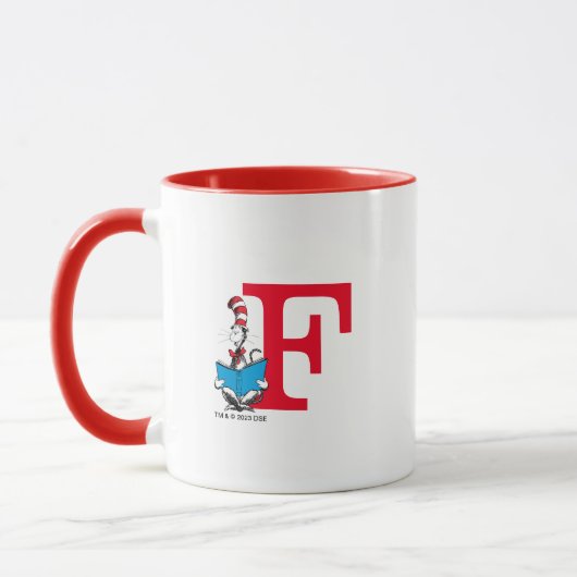 Mug Dr. Seuss Chat dans le Casquette - Lecture Monogra (Gauche)