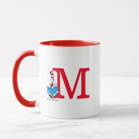 Mug Dr. Seuss Chat dans le Casquette - Lecture Monogra (Gauche)