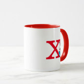 Mug Dr. Seuss Chat dans le Casquette - Monogramme de l (Devant droit)