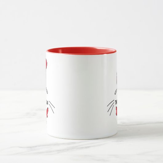 Mug Dr Seuss | Chat dans le Casquette Nom de l'enseign (Centre)