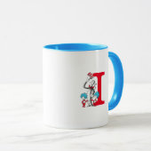 Mug Dr. Seuss Chat dans le Casquette, Thing One Monogr (Devant droit)