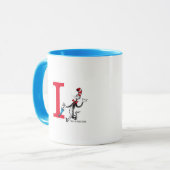 Mug Dr. Seuss Chat dans le Casquette Umbrella Walk Mon (Devant gauche)