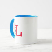 Mug Dr. Seuss Chat dans le Chapeau, Chose Un Monogramm (Devant gauche)